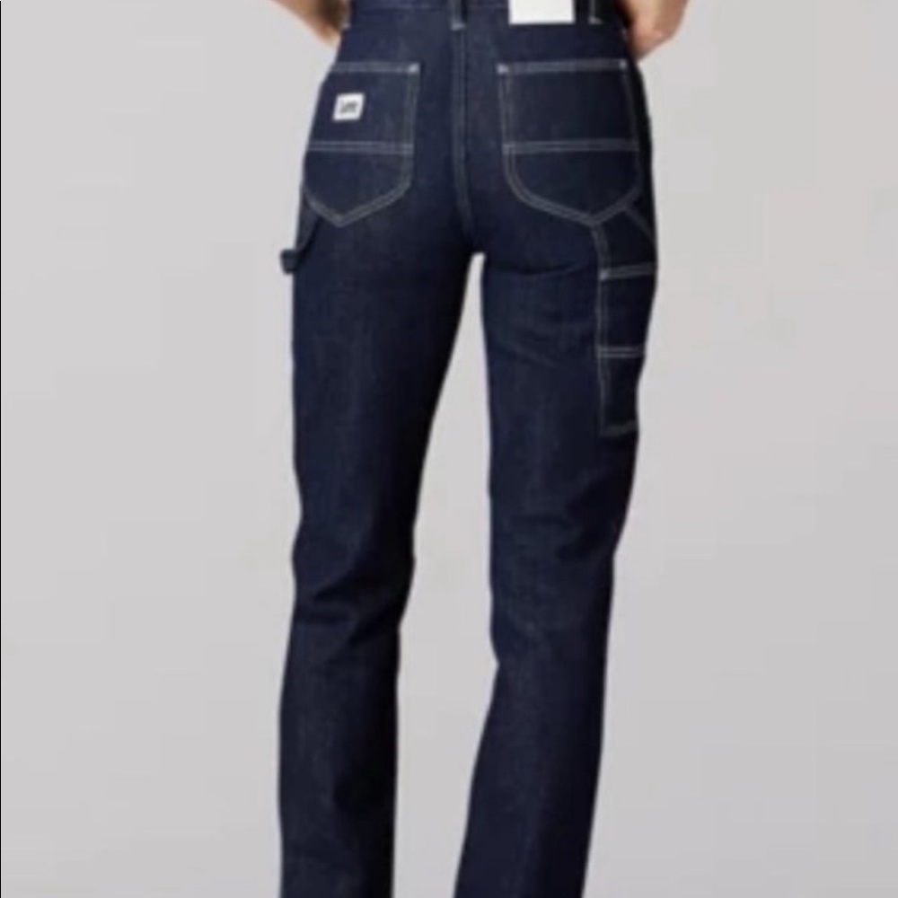 NWT Lee Vintage Modern High Rise Dungaree Ankle Carpenter Jeans - Picture 6 of 6